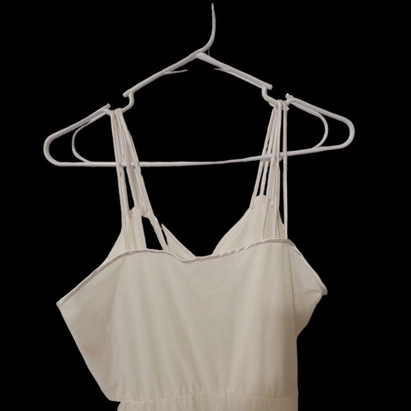 Vintage Bridal Gotham Lingerie Long Nylon Spaghetti Sheer Chiffon Overlay Sz 36 - Picture 4 of 8